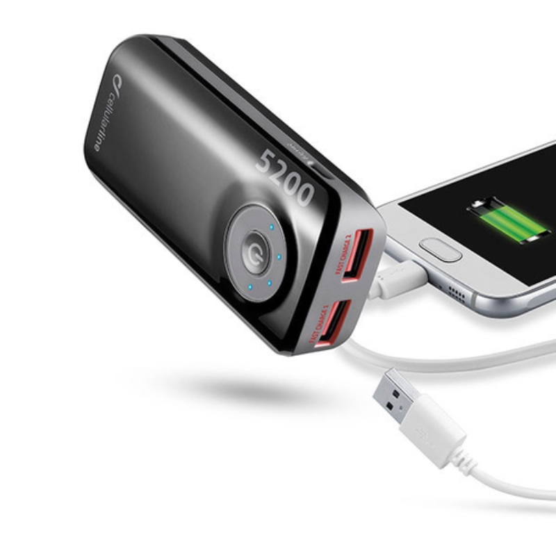 CELLULARLINE PowerBank 5200 mAh Cellular Line Free Power nero